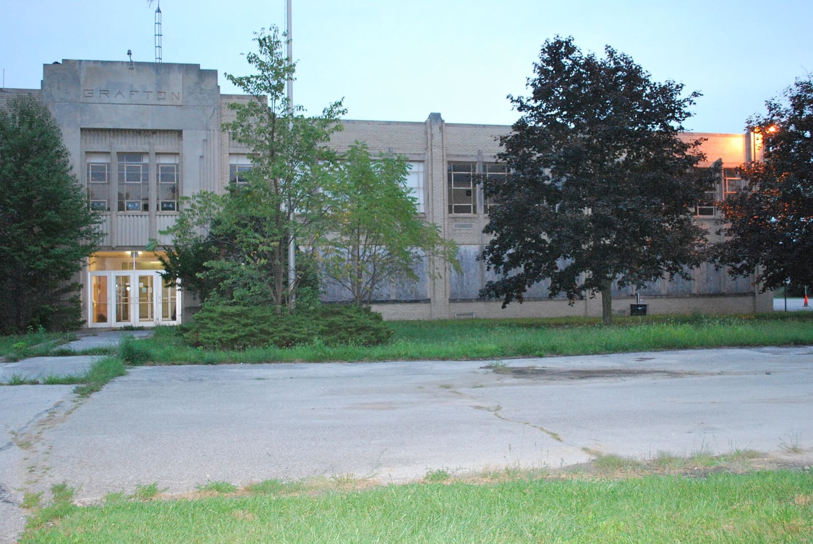 Historic Grafton School building in Grafton, Ohio